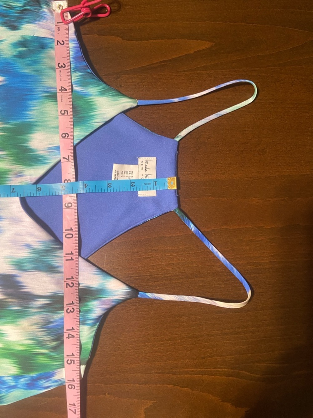 Sale! Nicole Miller Watercolor Floral Print Racerback Maxi Dress, size S. - Picture 8 of 15